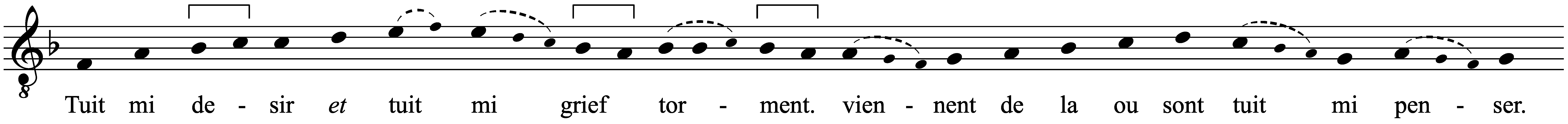 Work musical notation